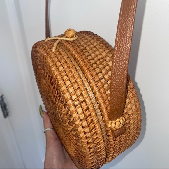 Authentic Hand Woven Round Rattan Bag - Picture 6 of 6